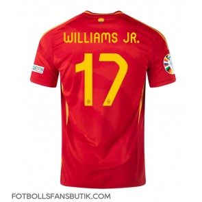 Spanien Nico Williams #17 Replika Hemmatröja EM 2024 Kortärmad